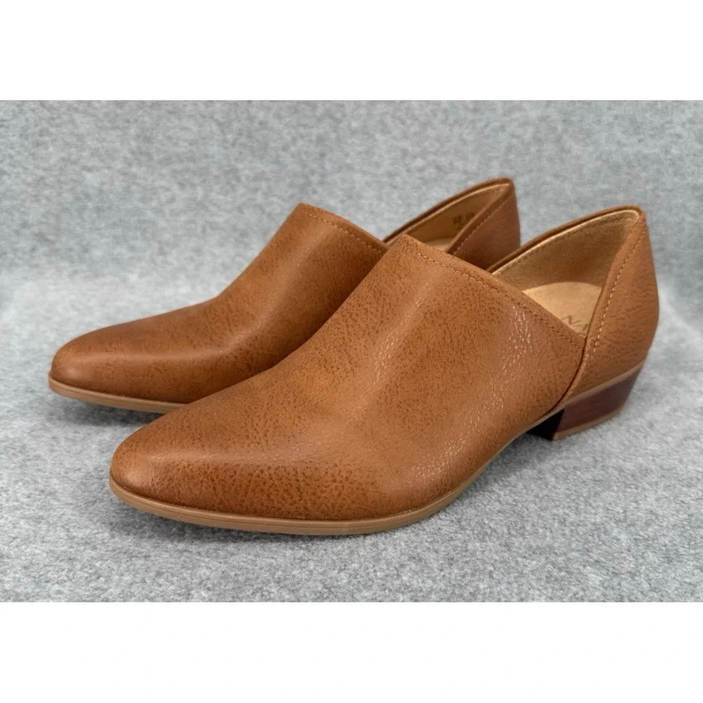 Naturalizer Women's Brown Slip On Loafer Heels Comfort Shoes Size 6M‎